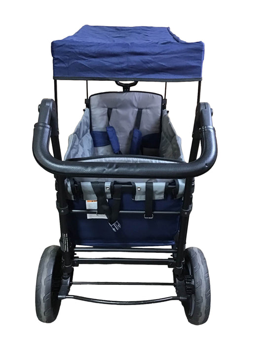 used Wonderfold X2 Push + Pull Double Stroller Wagon, Navy, 2019