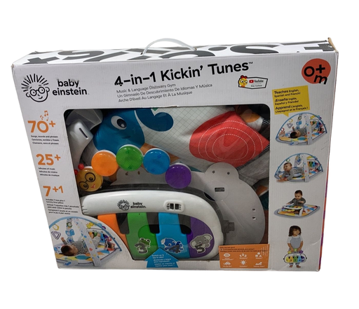 used Baby Einstein 4-in-1 Kickin’ Tunes Music Activity Gym, /Missing tummy time pillow