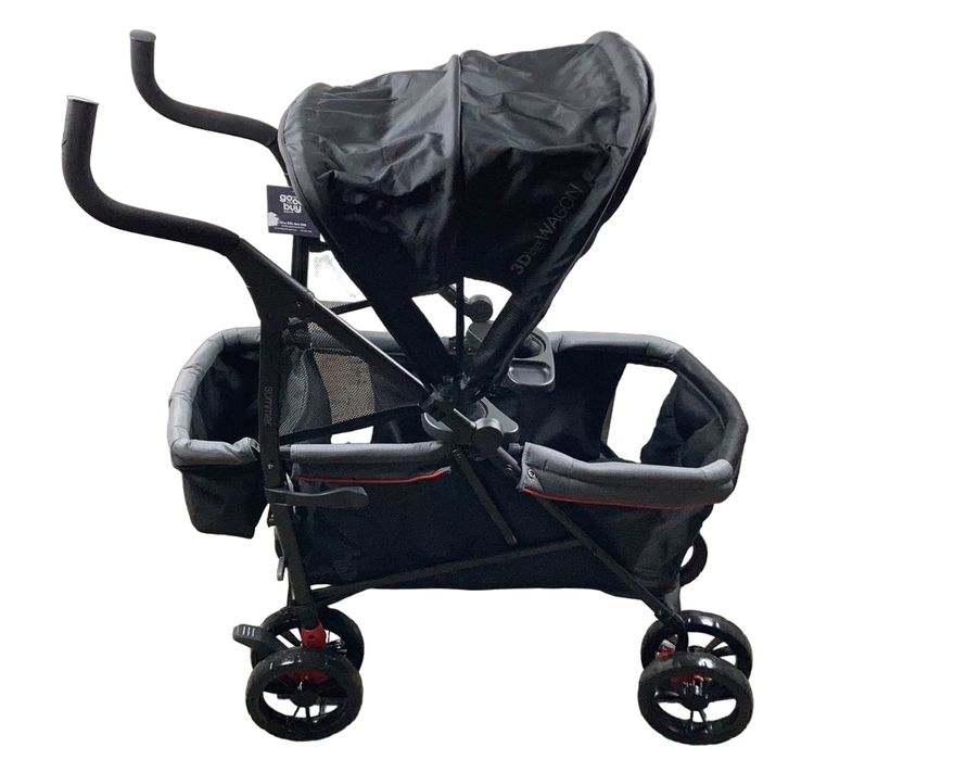 secondhand Summer Infant 3Dlite Wagon Convenience Stroller, 2022 Red and Black