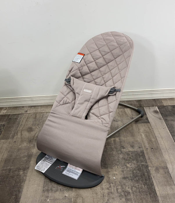 used BabyBjorn Bouncer Bliss, Sand Gray, Cotton