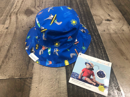 secondhand flapjackkids Reversible Bucket Hat, XS Dino