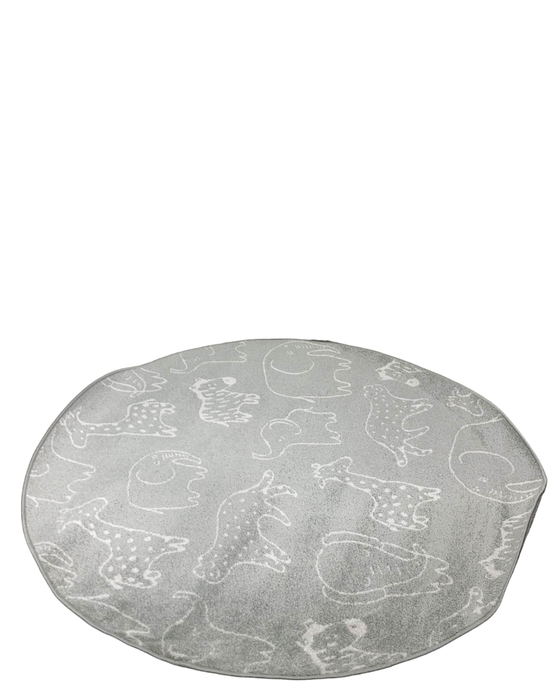 Shop Unique Loom Whimsy Kids Round Rug, Gray, 5’3” at GoodBuy Gear