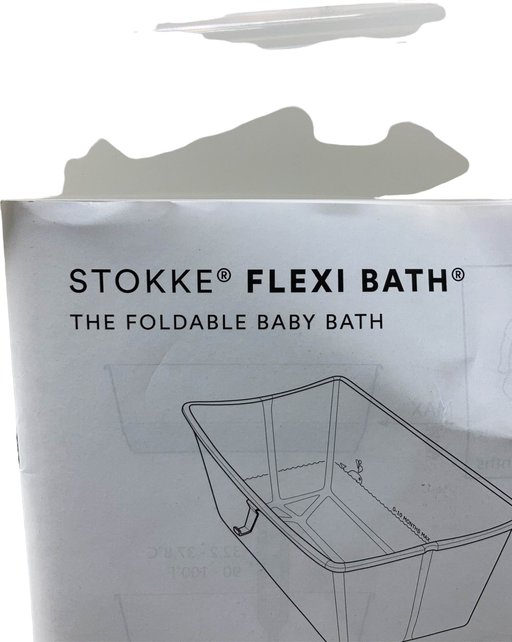 secondhand Stokke Flexi Bath Foldable Baby Bathtub, Transparent Green, Regular