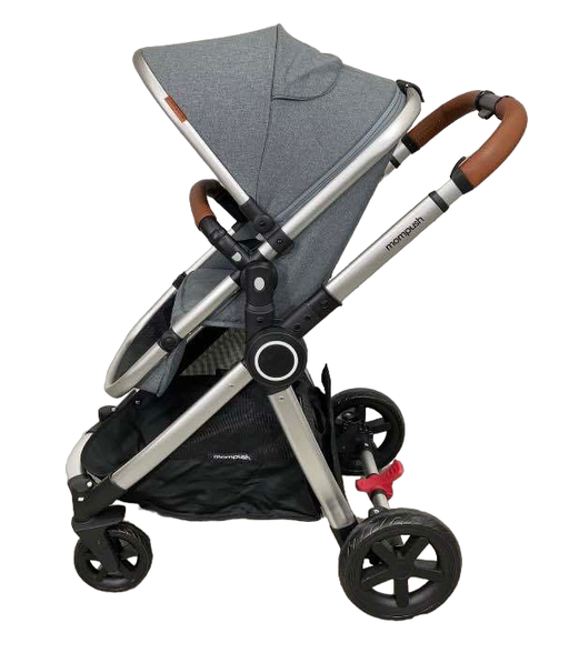 secondhand Mompush Ultimate 2 Baby Stroller, 2021, Grey with Silver Frame