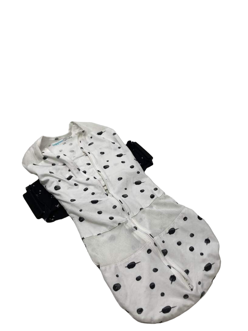 secondhand Happiest Baby SNOO Sack, Ivory Planets with Black Wings, Large (18-25 lbs)