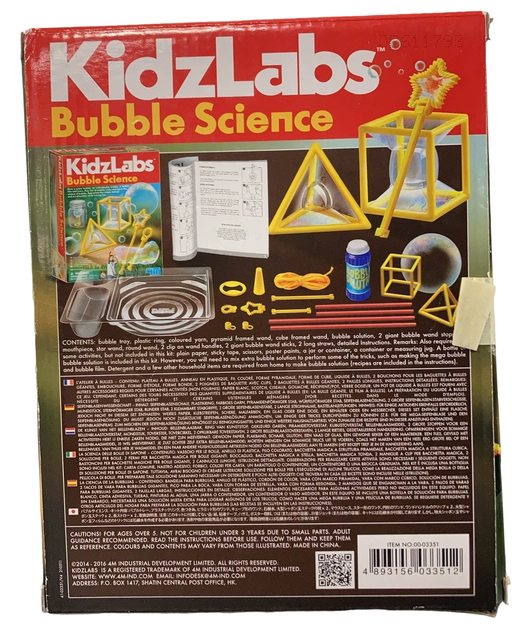 secondhand KidzLabs Bubble Science Kit