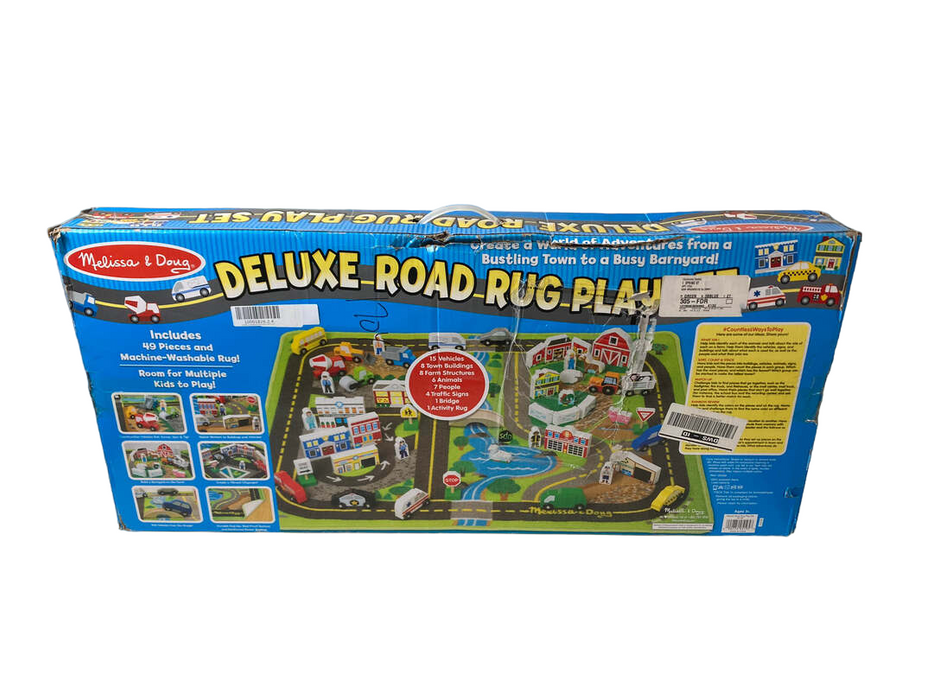 used Melissa & Doug Deluxe Road Rug Play Set