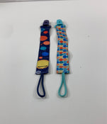 Shop Nuby Pacifier Clips, 2 Pack, Planets and Dots at GoodBuy Gear