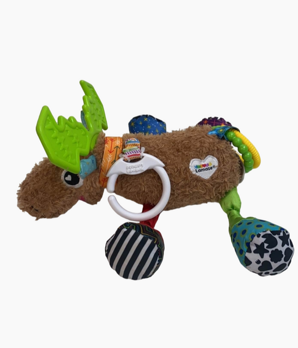 secondhand Lamaze Moose Clip on Toy, Mortimer