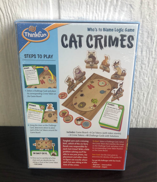 secondhand Think Fun Cat Crimes Game