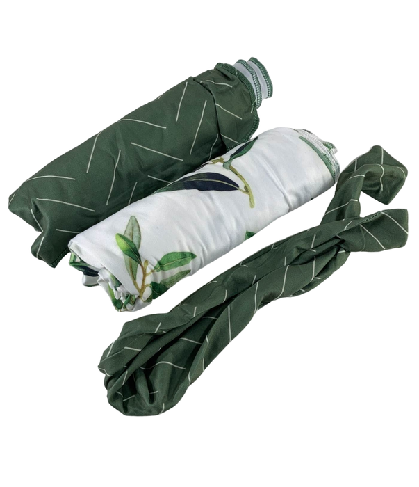 used First Landings Newborn Swaddle Set, Olive