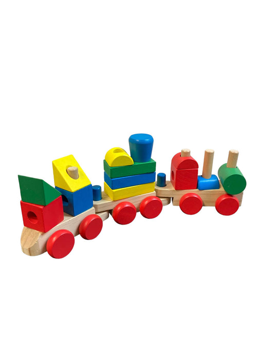 used Melissa & Doug Stacking Train Toddler Toy