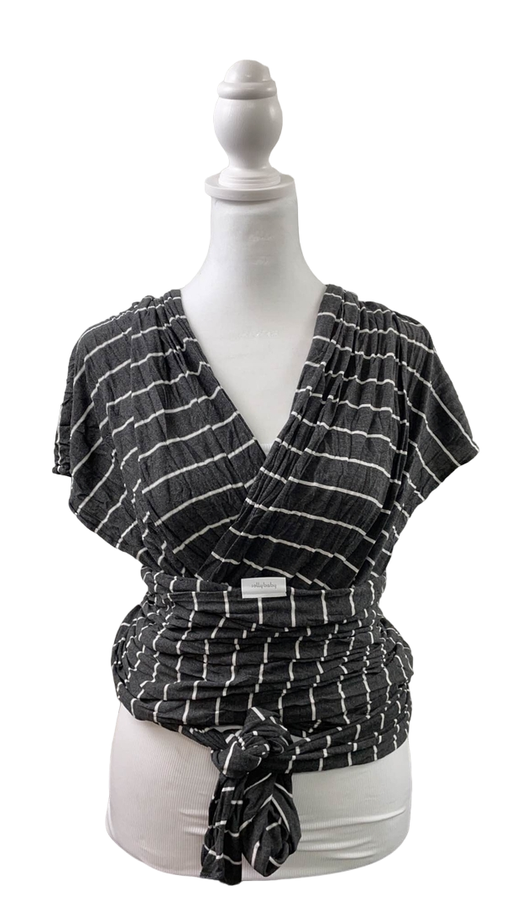 used Solly Baby Wrap, Black & Natural Stripe