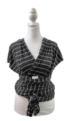 used Solly Baby Wrap, Black & Natural Stripe