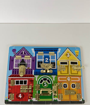 Melissa and doug sales latch board puzzle