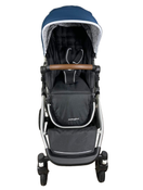 secondhand Mockingbird Single to Double Stroller, 2022, Silver with Penny Leather, Windowpane, Sea