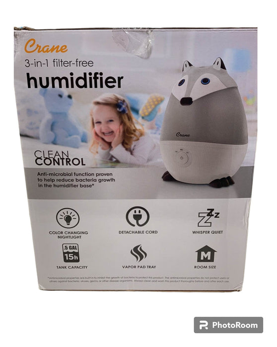 Crane Adorable Ultrasonic Cool Mist Humidifier, Fox