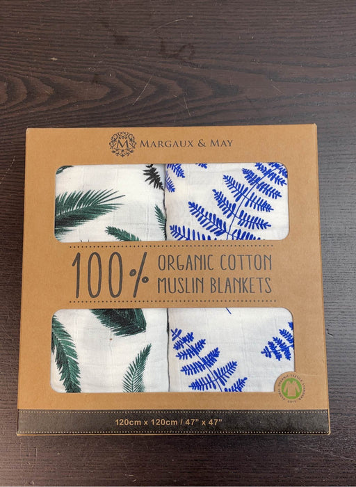 used Margaux And May Organic Cotton Muslin Blankets