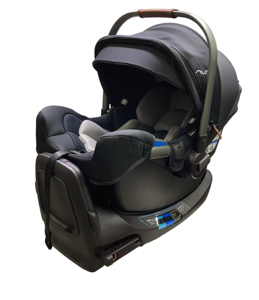 used Nuna PIPA rx Infant Car Seat with RELX Base, 2023, Caviar