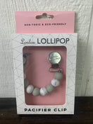 used LouLou Lollipop Pacifier Clip, Briar Marble