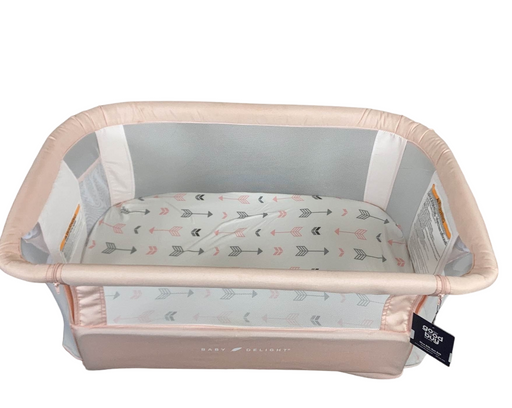 secondhand Baby Delight Beside Me Dreamer Bassinet & Bedside Sleeper, Peony Pink