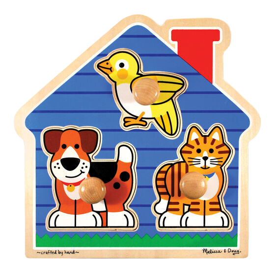 used Melissa & Doug Jumbo Knob Puzzle