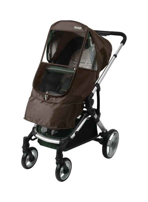 used Manito Elegance Beta Stroller Weather Shield Rain Cover, Chocolate