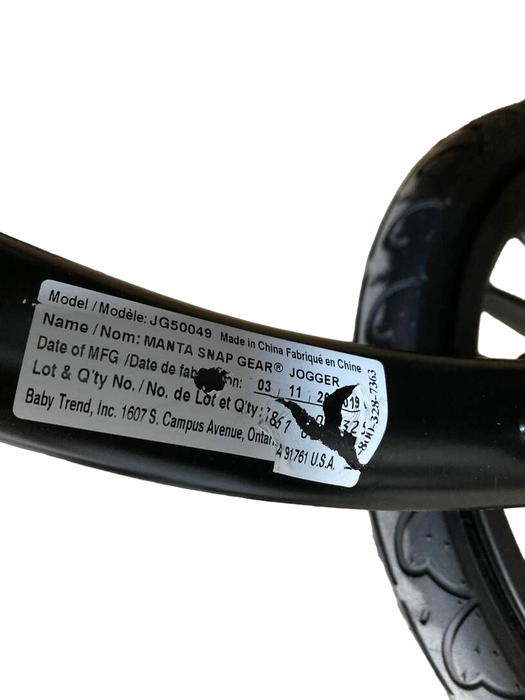 used Baby Trend Manta Snap Gear Jogging Stroller, 2019, Vega