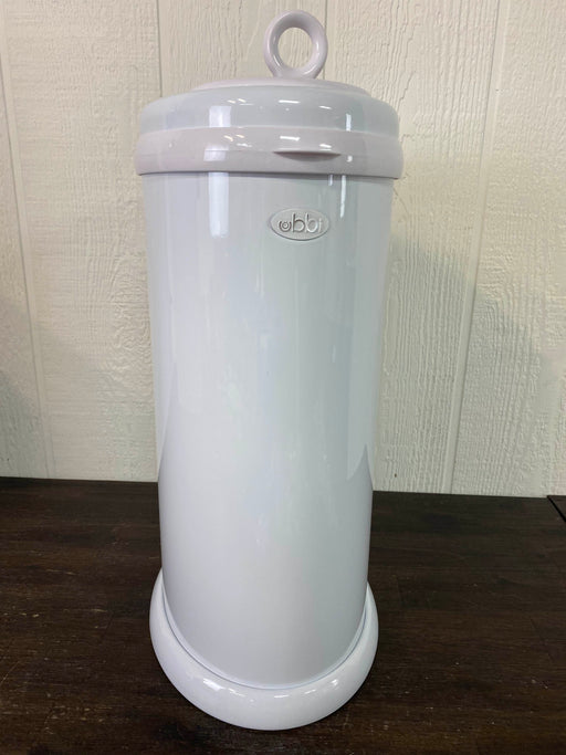 secondhand Ubbi Diaper Pail, White