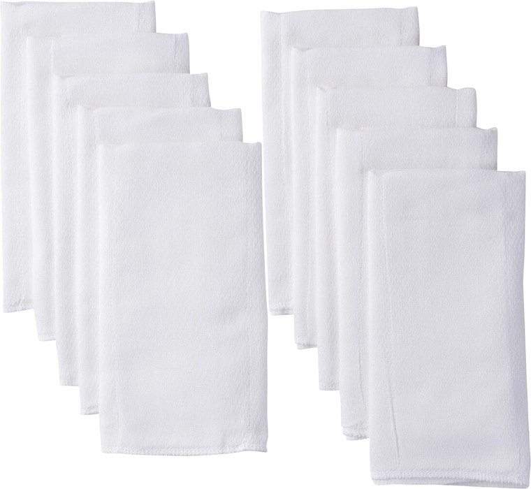 Gerber Prefolds Cloth Diapers, Regular Cotton, 10 Pack, White