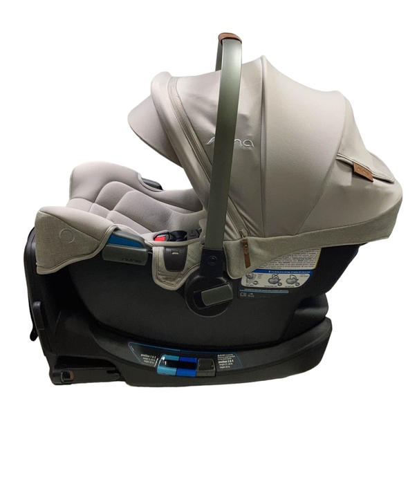 secondhand Nuna PIPA rx Infant Car Seat with RELX Base, Hazelwood, 2023