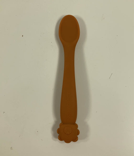 secondhand LouLou Lollipop Silicone feeding spoon, Lion