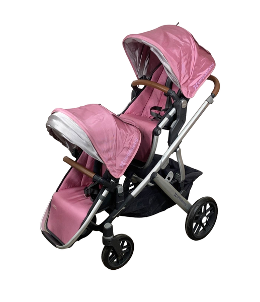 uppababy vista 2012 double stroller UPPAbaby VISTA Double Stroller with Bassinet, Sabrina (Orchid), 2017