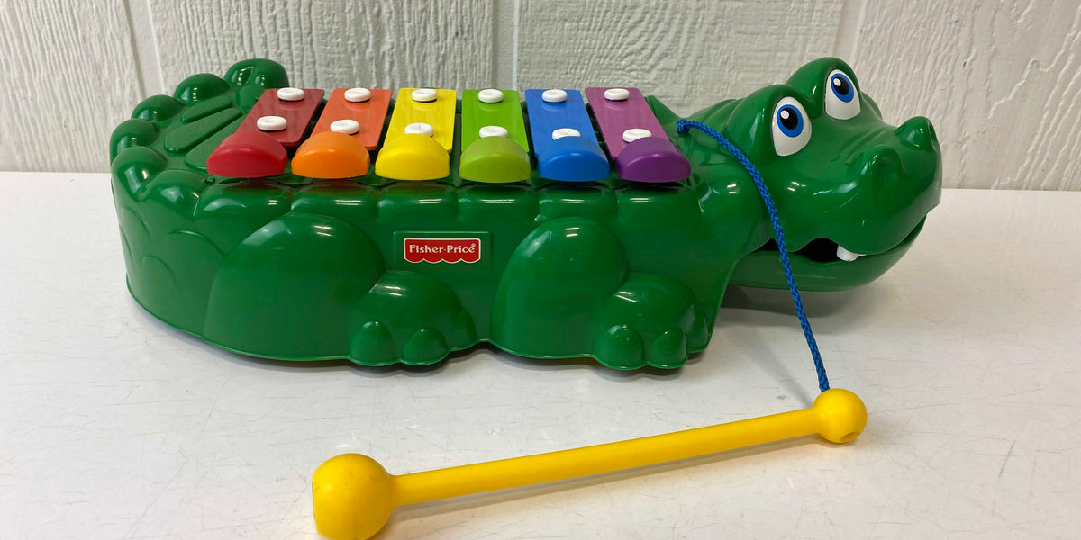 Fisher Price Xylophone Toy Xylophone Crocodile Fisher Price 2-in-1