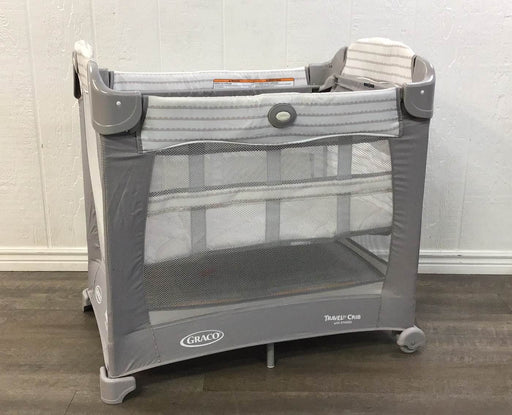 secondhand Graco Travel Lite Crib, With Stages