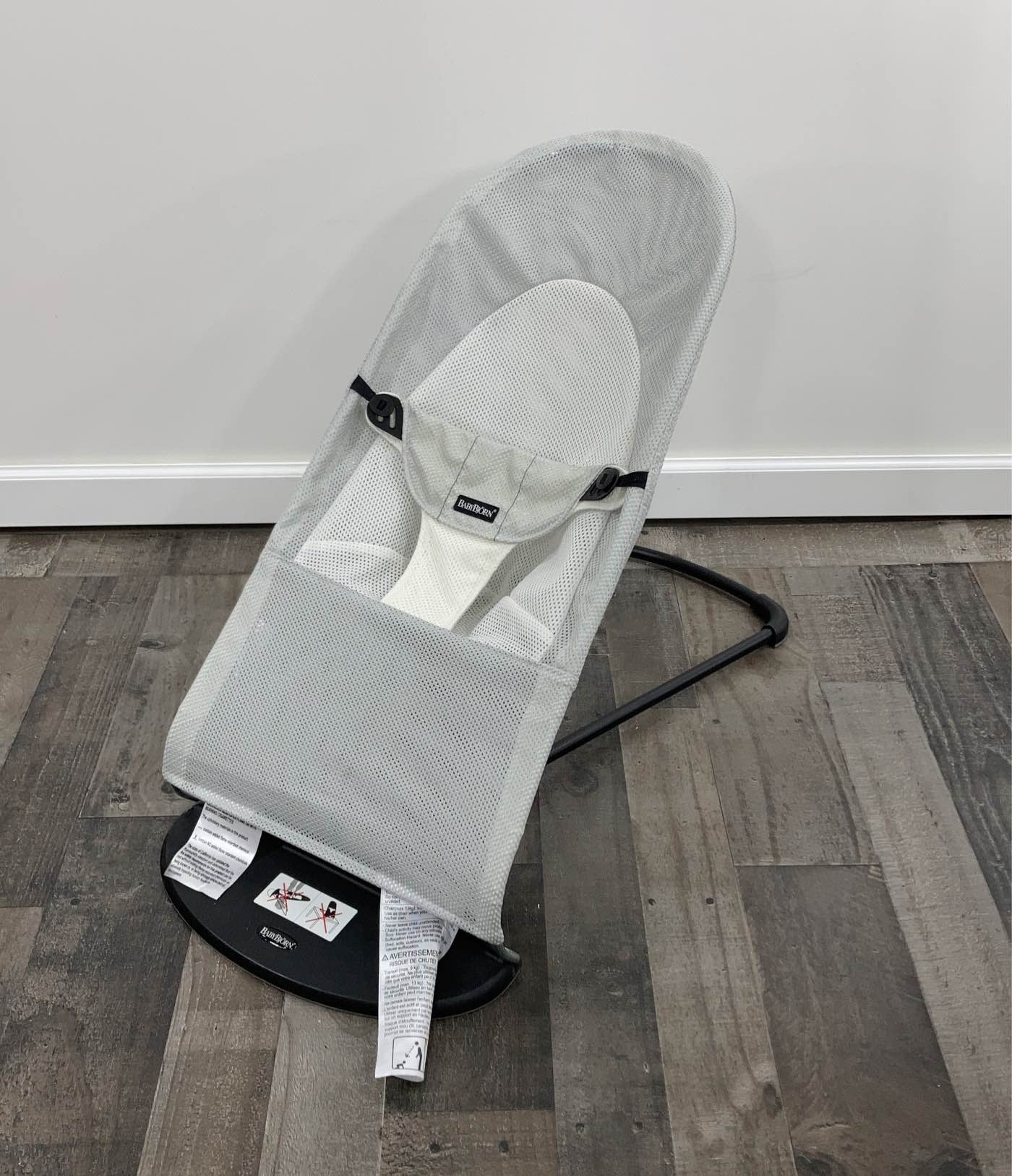 BabyBjorn Bouncer Bliss, Light Grey, Mesh