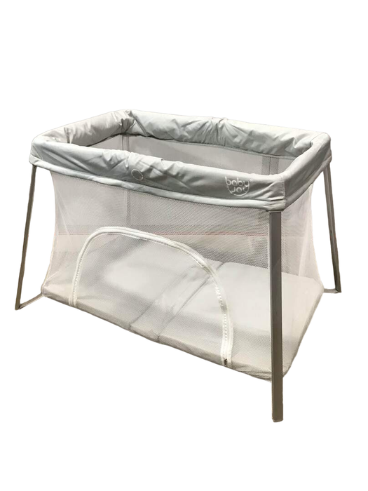 used Baby Joy Lightweight Foldable Travel Crib, Silver