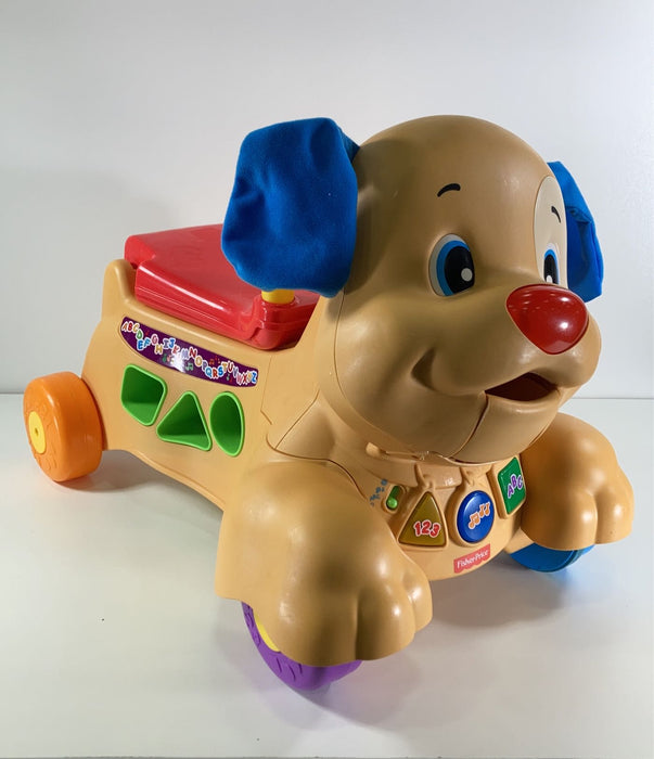 secondhand Fisher Price Laugh And Learn Stride-To-Ride Puppy