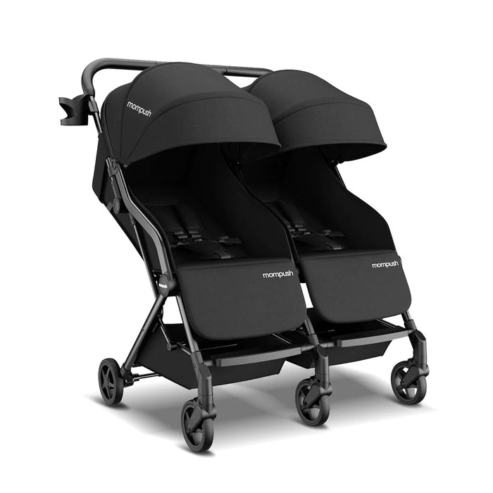 secondhand Mompush Lithe Double Stroller, 2023, Black