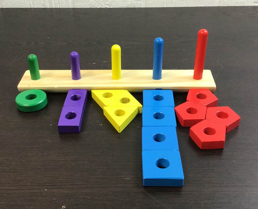 secondhand Melissa & Doug Stack & Sort Board
