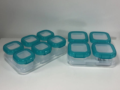 used OXO Tot 2 oz. Baby Blocks Freezer Storage, 12 Piece Teal