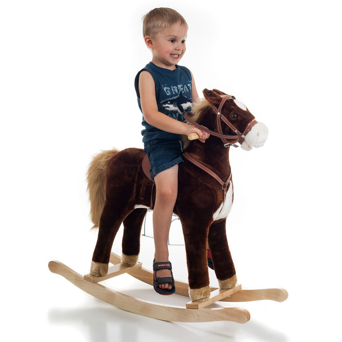 Shop Chrisha Playful Plush Rocking Horse at GoodBuy Gear