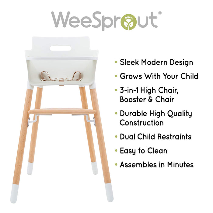 WeeSprout Wooden Highchair