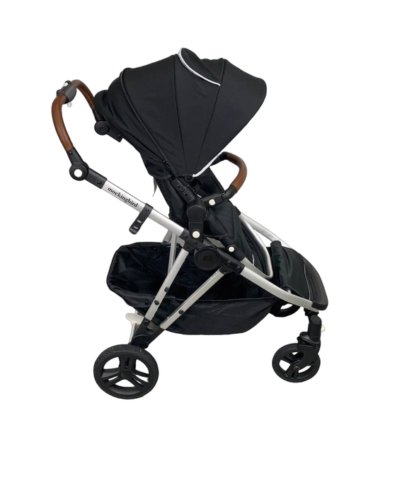 secondhand Mockingbird Single to Double Stroller, Limited Edition Night Stars, Limited Edition Light Grey, 2023, Silver with Penny Leather