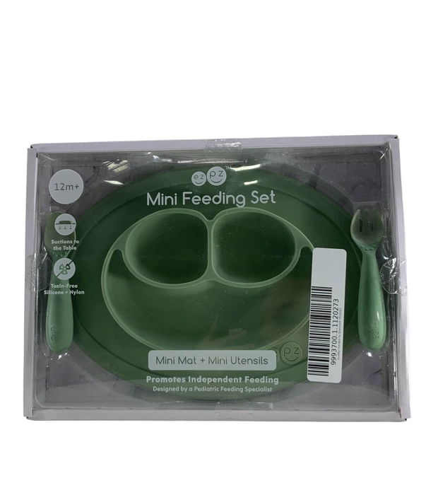 used ezpz Mini Feeding Set, Sage