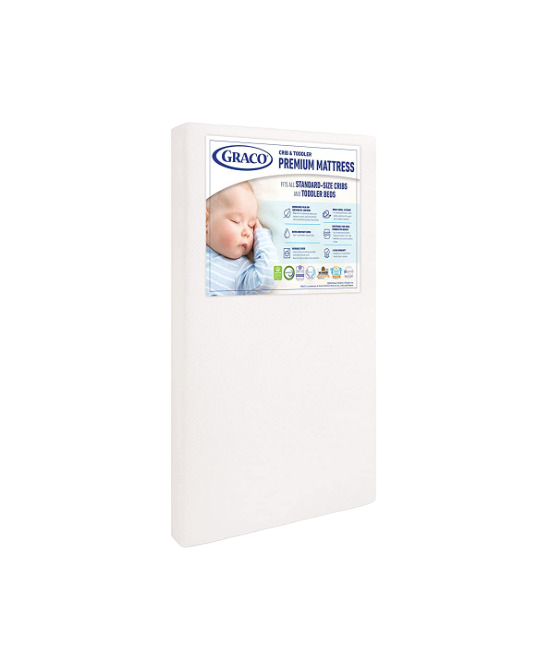 Graco Dual-Comfort 6-inch Foam Crib and Toddler Bed Mattress 