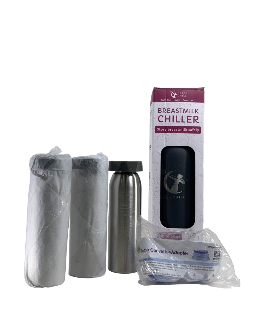 Breastmilk Chiller Reusable Storage Container by CERES CHILL | Cooler -  Keeps Milk at Safe temperatures for 20+ Hours | Bottle Connects w/Major  Pumps