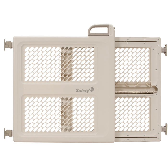 used Safety 1st Pressure Mount Lift, Lock and Swing Gate, /White
