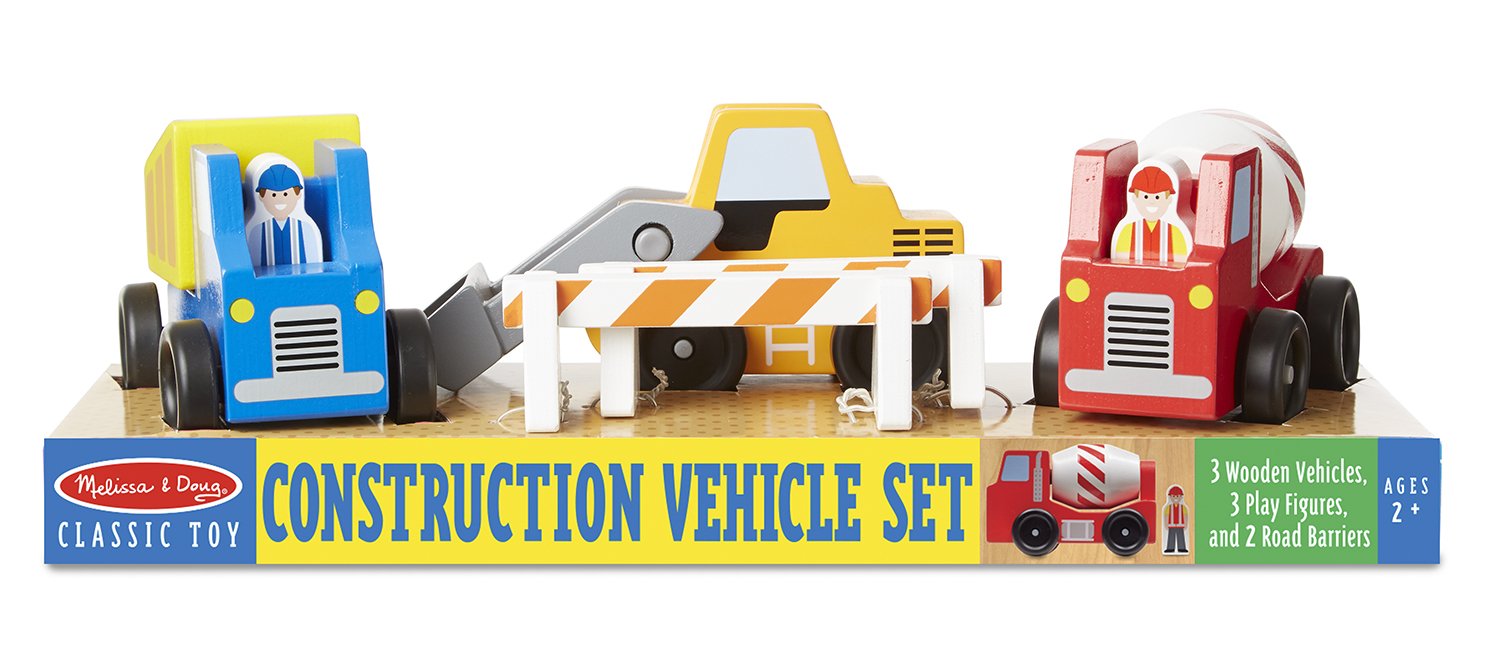 Melissa & Doug Construction Vehicle Wooden Playset