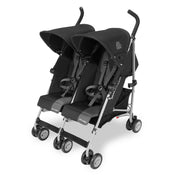 used MacLaren Twin Triumph Stroller, 2012, Black/Charcoal